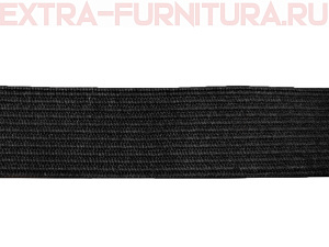 Резинка вязаная, 15мм (+/-1мм), цв.черный (уп.-100м*15 уп)