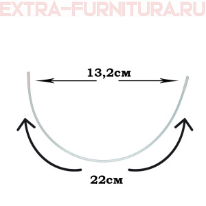 Косточки корсетные полукруг, металл, арт.TBY-75413,13,2х22см, уп.100пар