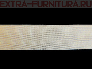 Резинка вязаная, 25мм (+/-2мм), цв.белый кор.900м Б