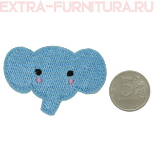 Термоаппликация Голова слоника