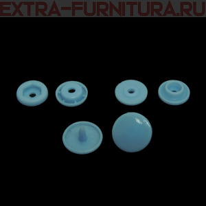 Кнопка NEWSTAR пластиковая 12,5мм, цв.198 небесно-голубой (уп.1000шт.)