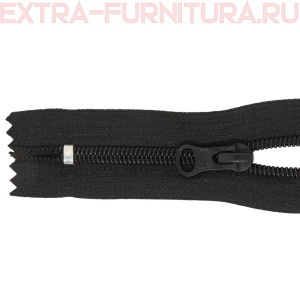 Молния Спираль неразъёмная дл. 20см, Т5, цв.322 черный LOGO