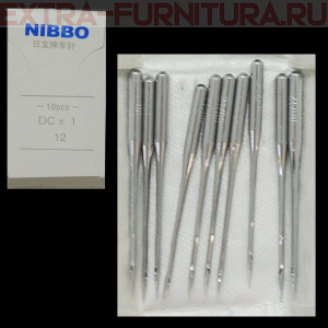 Иглы NIBBO высокоскоростн.оверлок (DC*1) для ПШМ № 80/12, уп.10шт. *