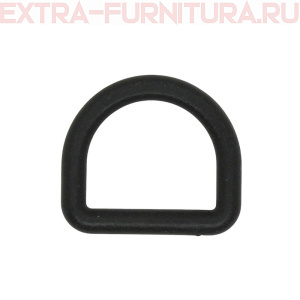 Полукольцо 20 мм пластик, цв.черный уп. 1000шт