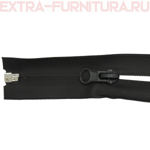 Молния спираль Т7 водонепроницаемая, дл. 80 см, цв. черный, LOGO, арт.NEW-21