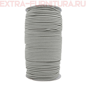 Резинка шляпная 2,5мм цв.серебро (уп.100м) Резинка шляпная 2,5мм цв.серебро (уп.100м)