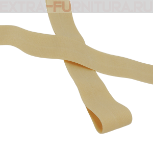 Резинка окантовочная 20мм цв.S180 бежевый песочный, матовая уп. 50м 