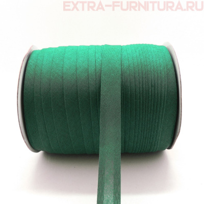Косая бейка х/б  15мм 132м цв.101 зеленый