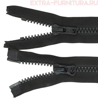 Молния Трактор Т8  2 замка 60 см, цв.322 черный