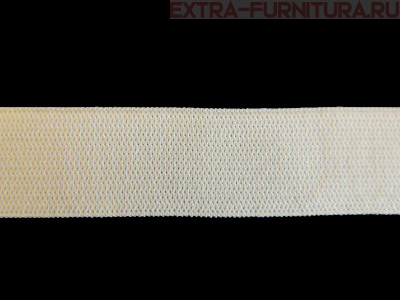 Резинка вязаная, 25мм (+/-2мм), цв.белый (уп.-50м*10 уп)