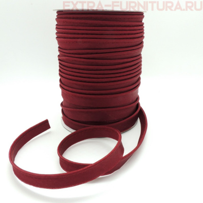 Кант атласный 12 мм, 72 ярда, цв. 102 красный темный ЕВРО