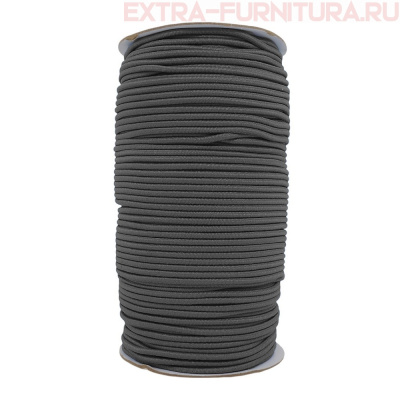 Резинка шляпная 2,5мм цв.312 темно-серый (уп.100м)
