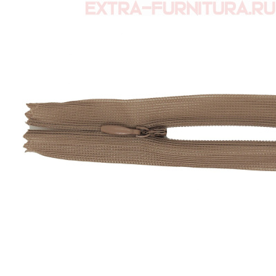 Молния потайная  № 3, 20 см, цв. 293 темно-бежевый п/э пл.9,3 гр/м